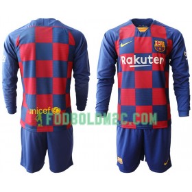 FC Barcelona Børn Hjemmebanesæt 2019/20 Langærmet (+ Korte bukser)